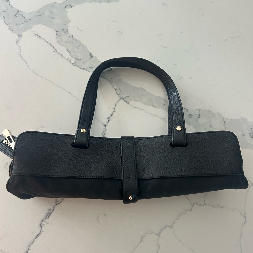 Burberry Black Leather and Canvas Tote 👜 - Picture 14 of 16